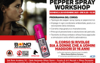 Seminario pepper spray Milano