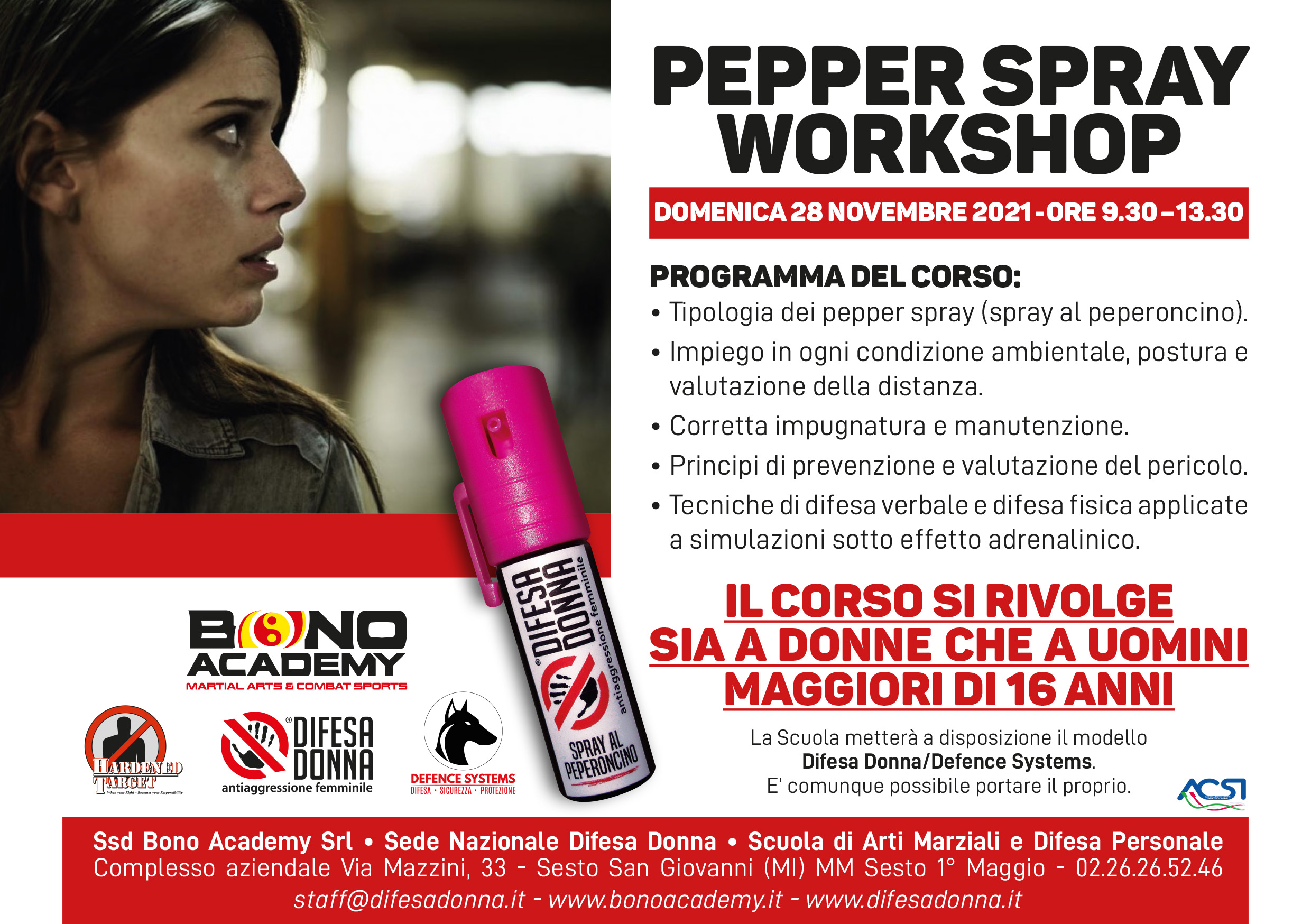 Seminario Spray Antiaggressione a Sesto San Giovanni (Milano)